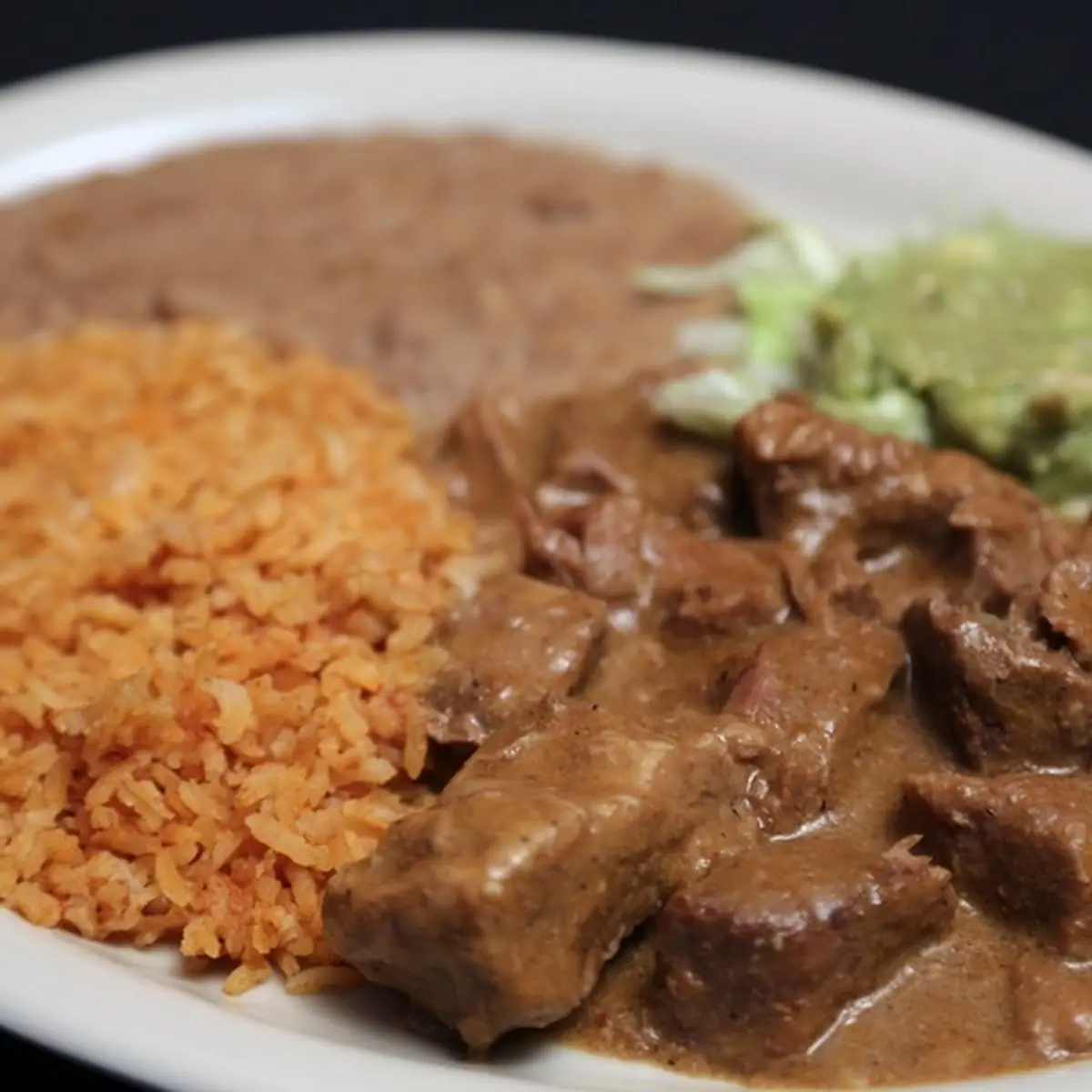 Carne Guisada Plate