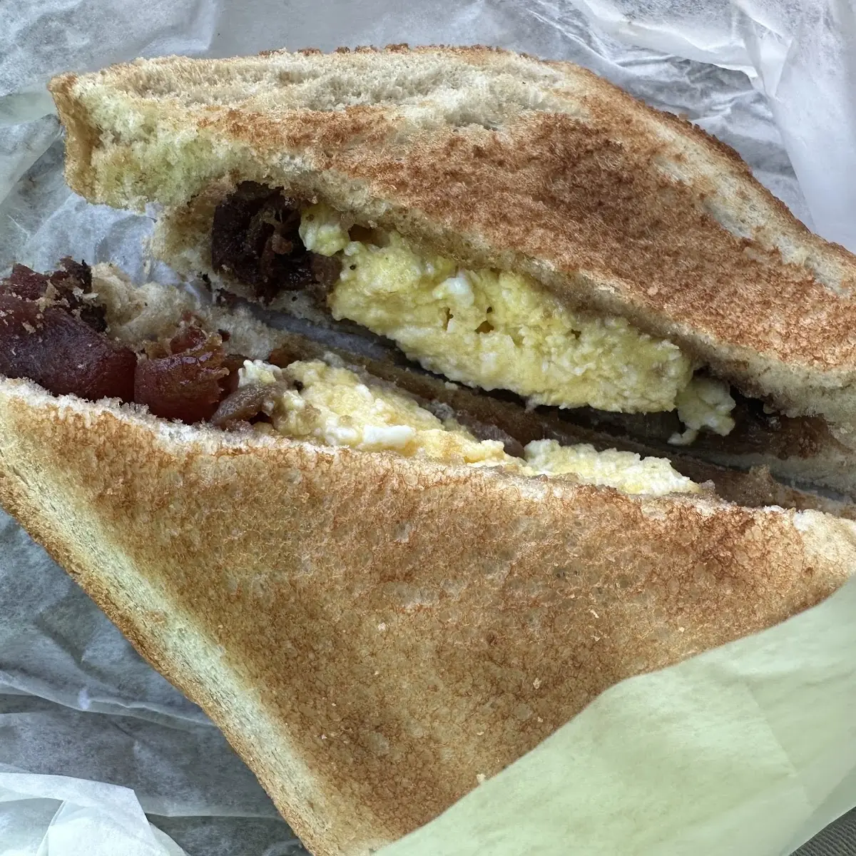 Turkey Sausage with Egg Sandwich
