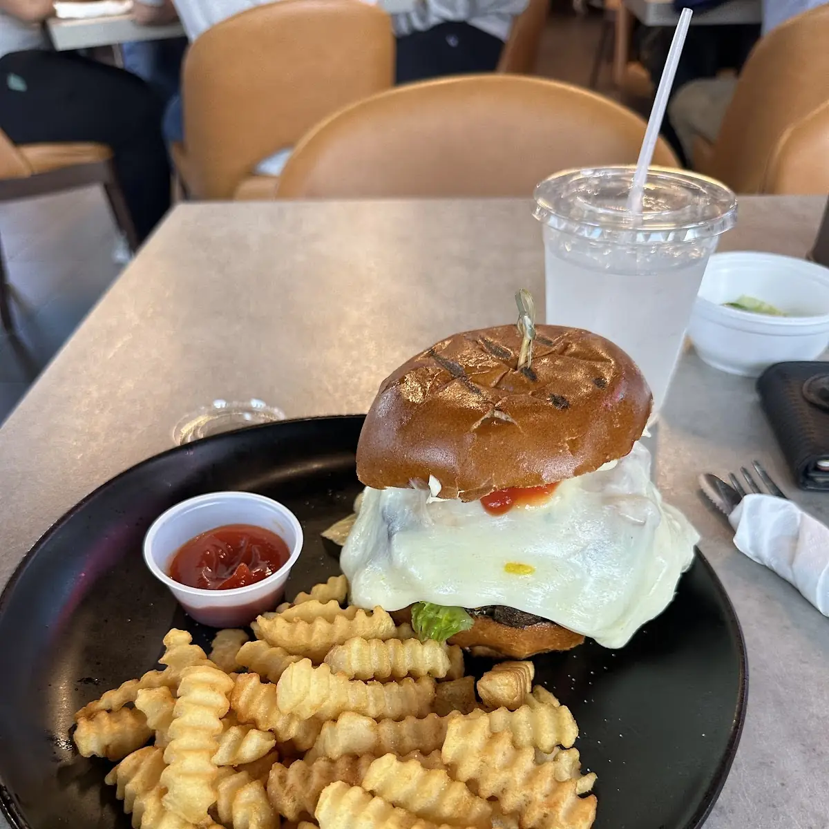 Cheese Burger with Fries