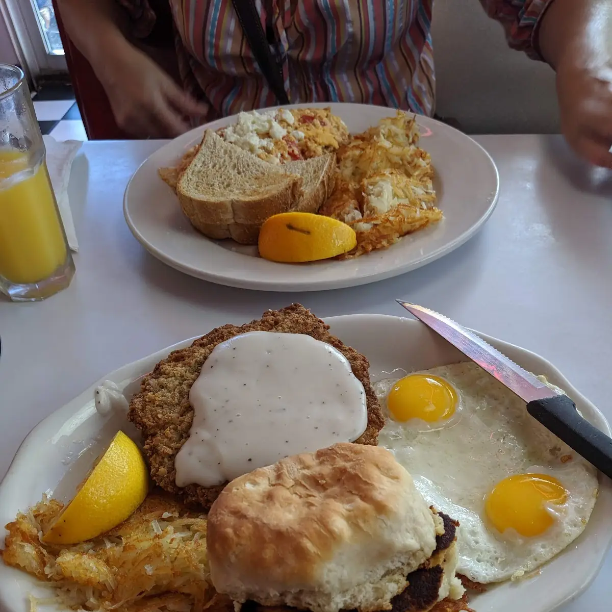 Fried Steak and Eggs