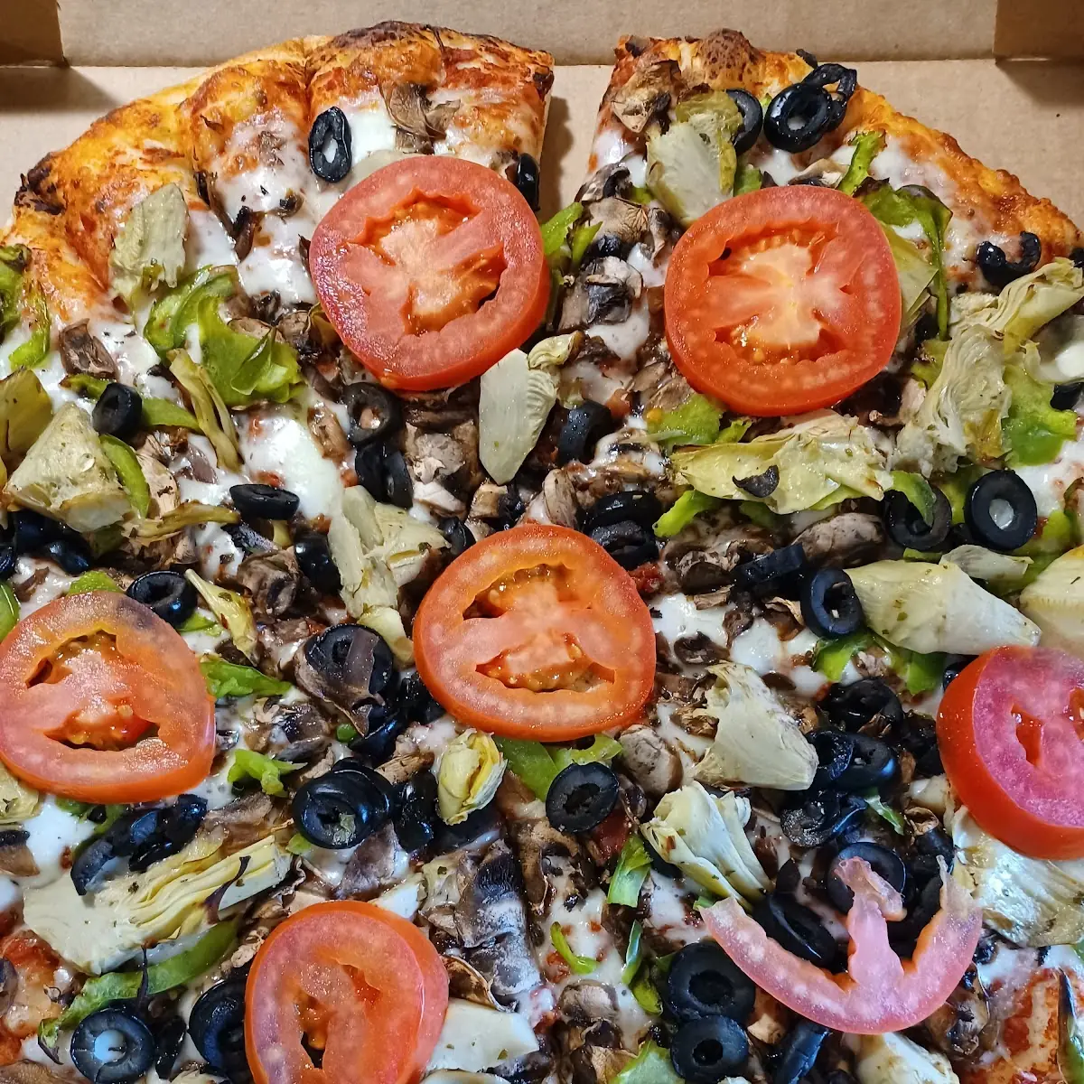 mt Olympus Vegetarian Pizza