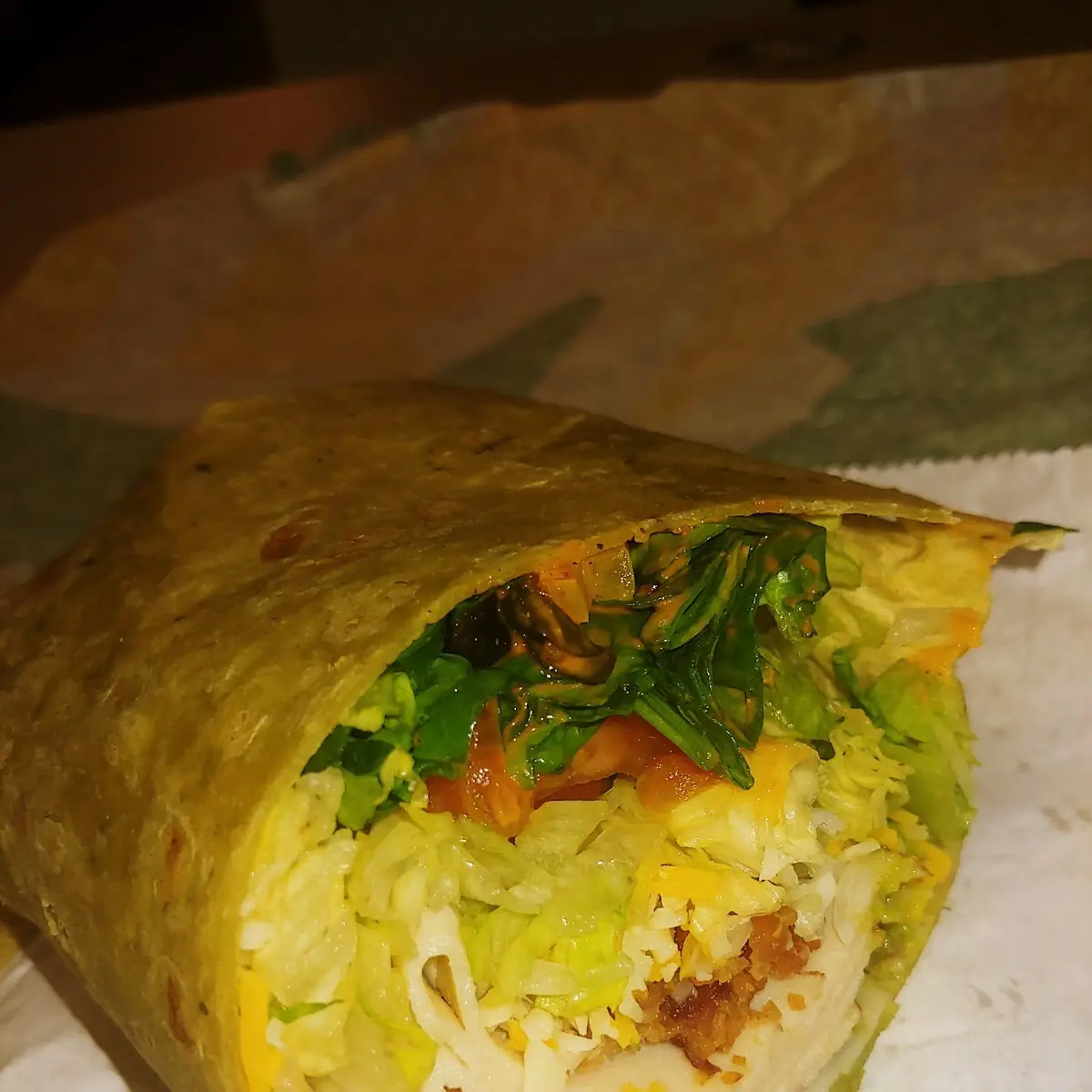 Turkey Bacon Guacamole Wrap