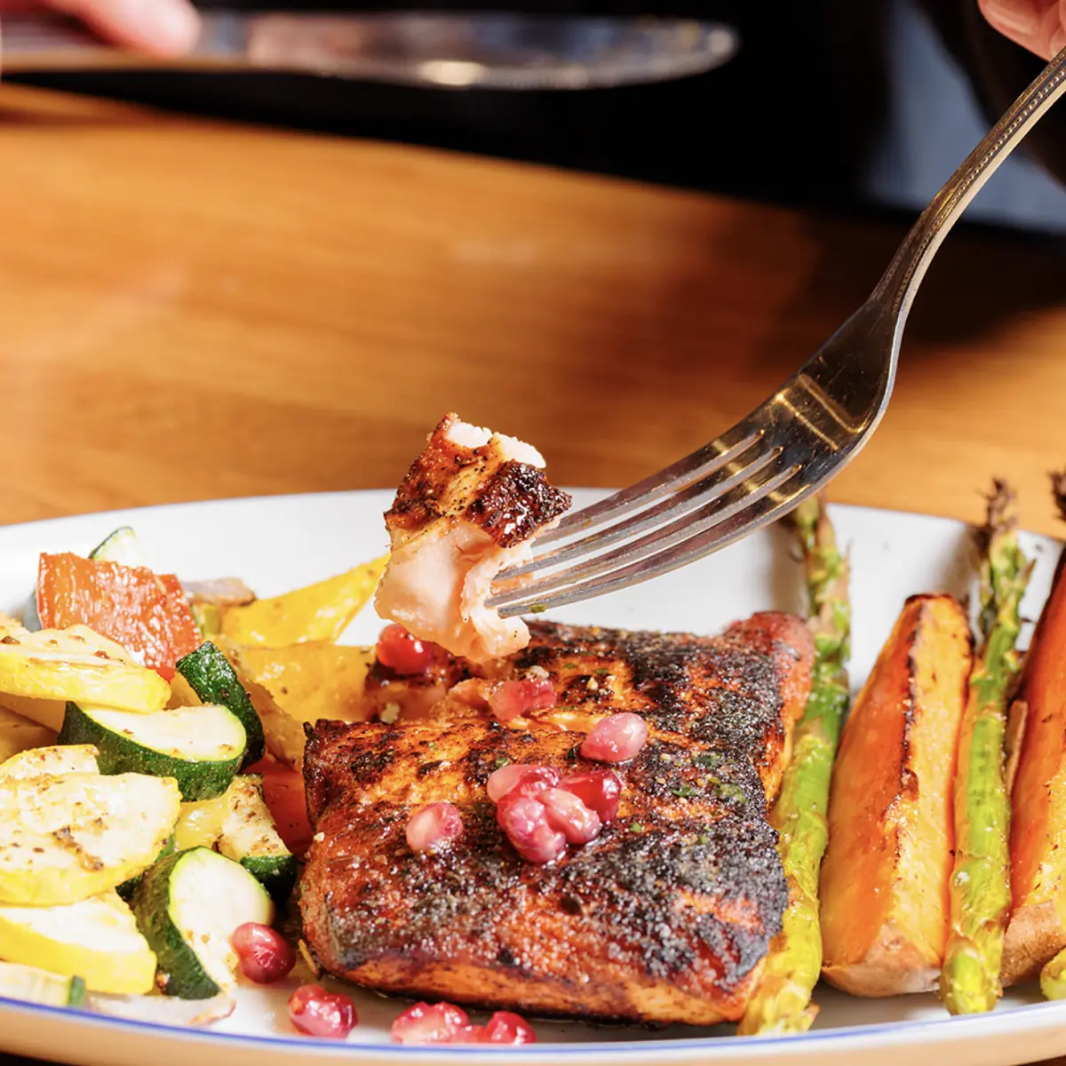 Maple Bacon Glazed Salmon