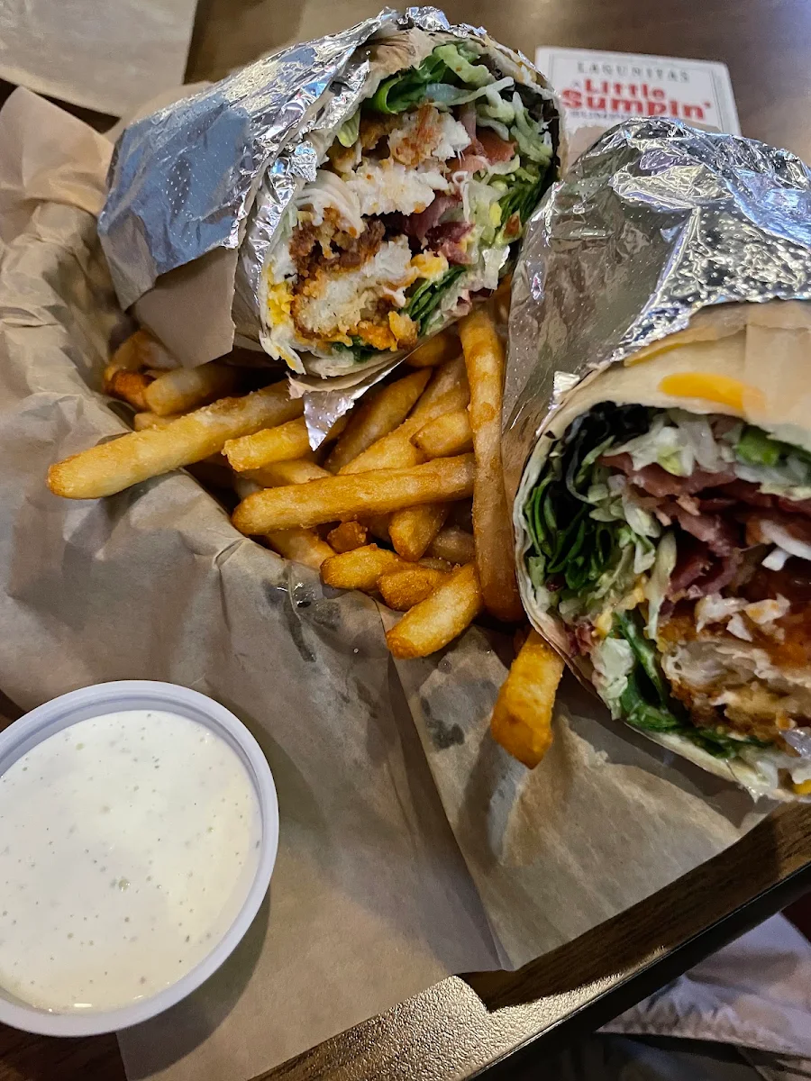 Crispy Chicken Wrap with Fries