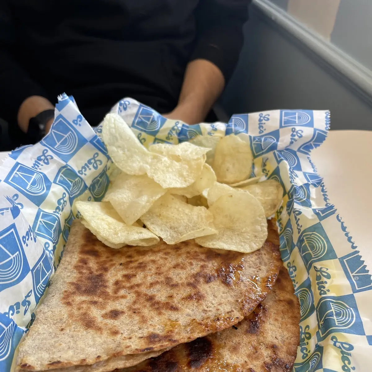 Cheese Quesadilla with Chips