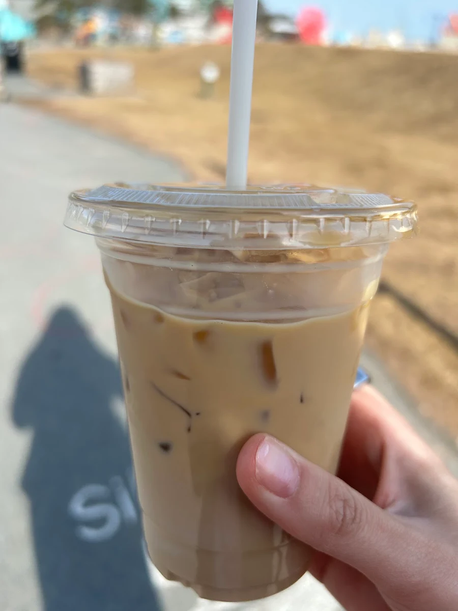 Iced Cafe Latte, The Daily Grind Cafe & Bar