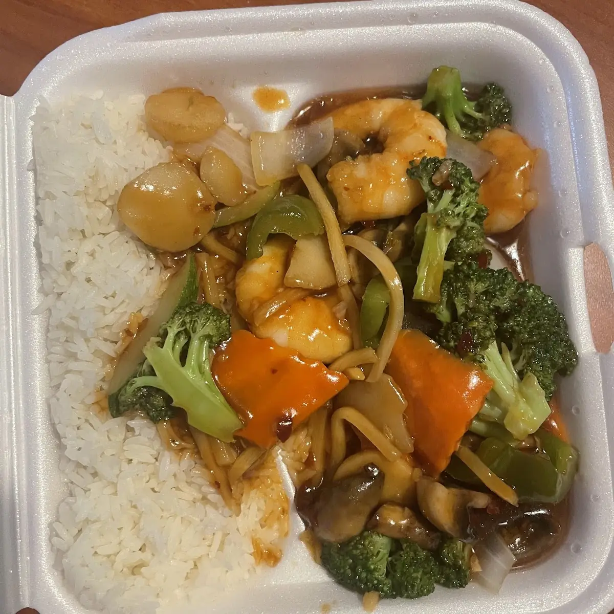 Shrimp with Mixed Vegetable Combo