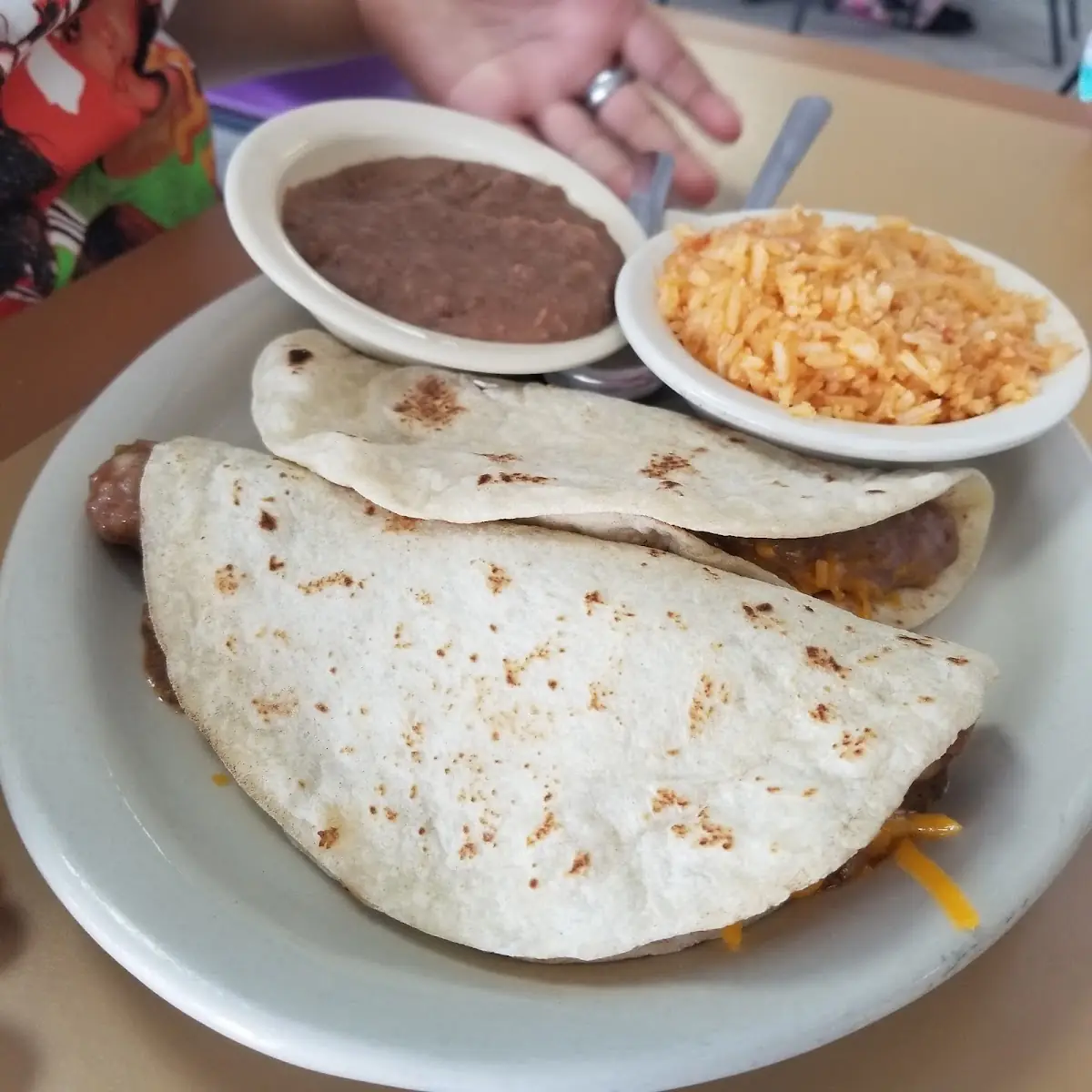 Tacos with Rice & Beans