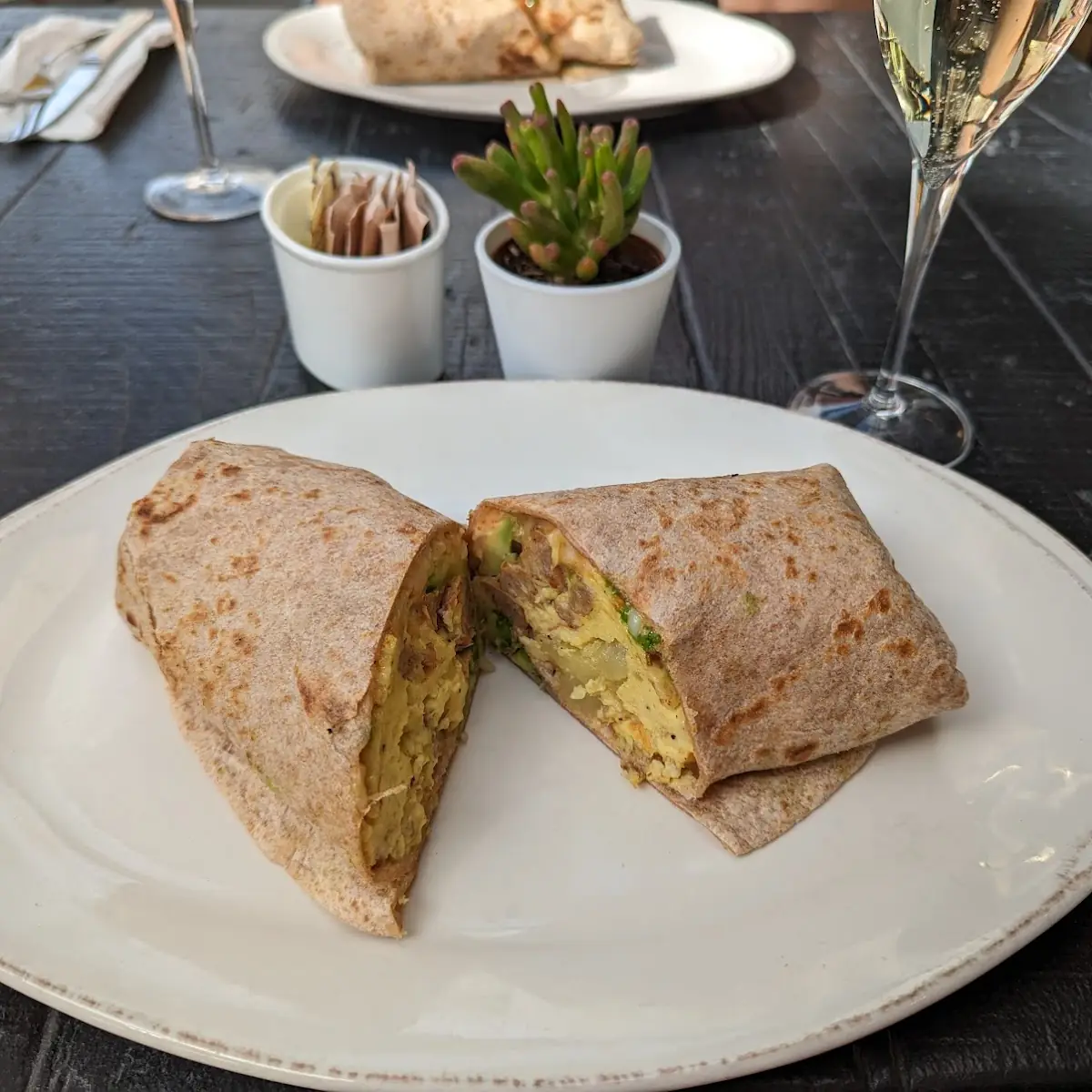 Turkey Sausage Breakfast Burrito