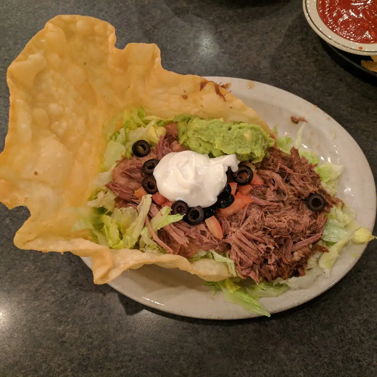 Shredded Beef Taco Salad