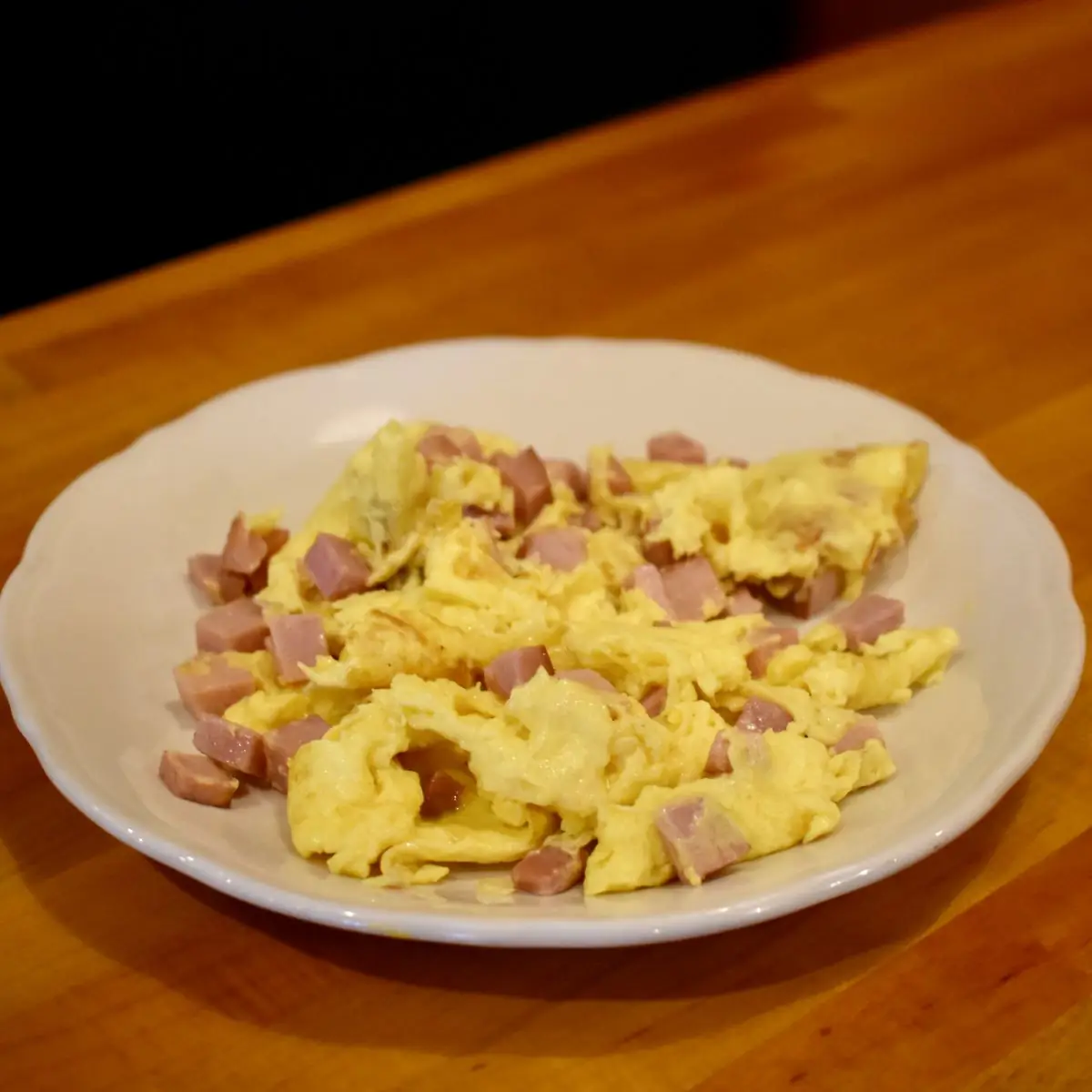 Diced Ham & Scrambled Eggs