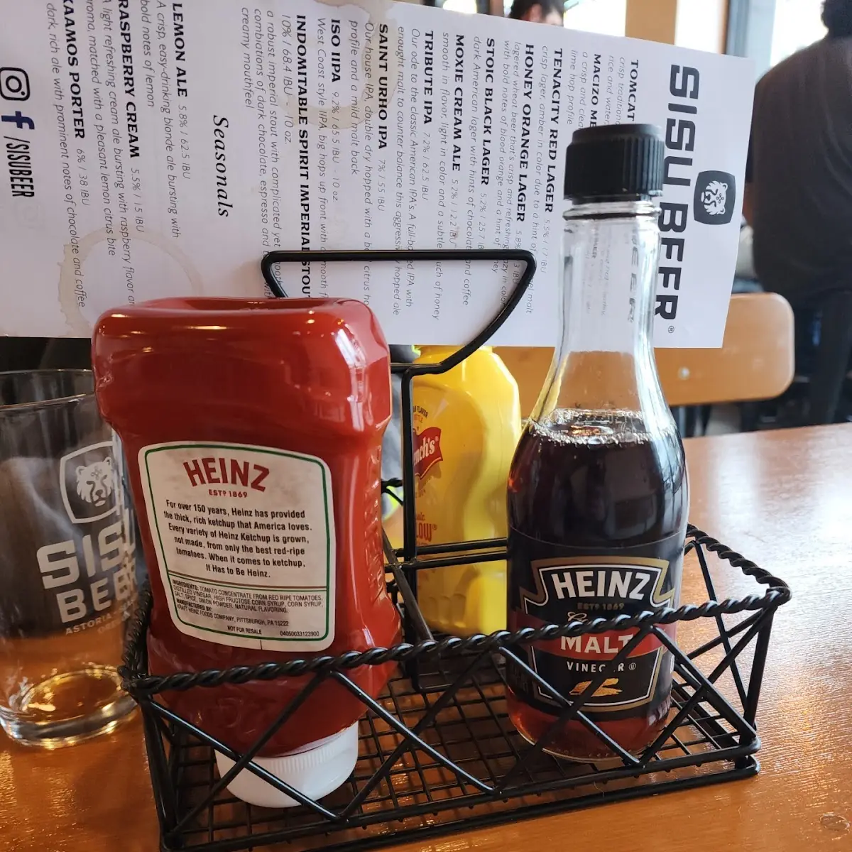Mustard and Hot Sauce