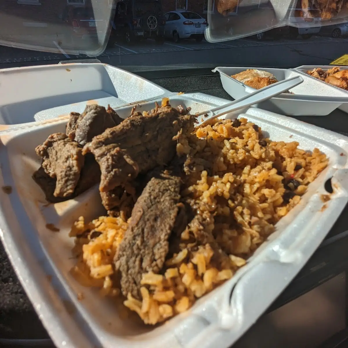Beef Stew and Yellow Rice