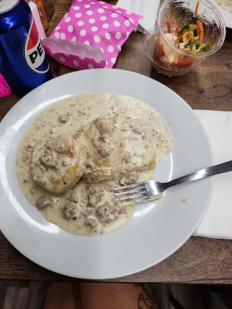 Biscuits Topped w Sausage Gravy