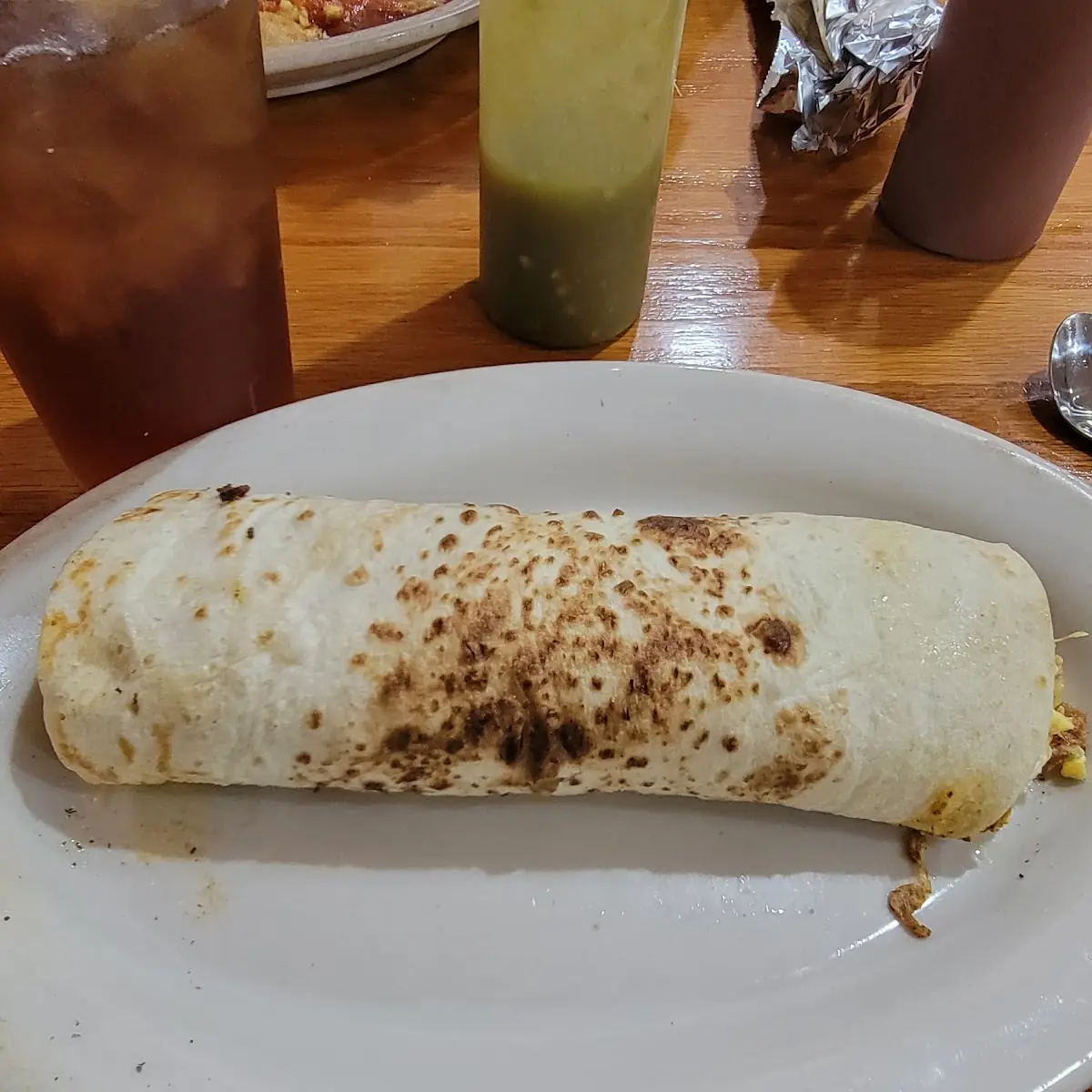 Bacon Egg and Potato Breakfast Burrito