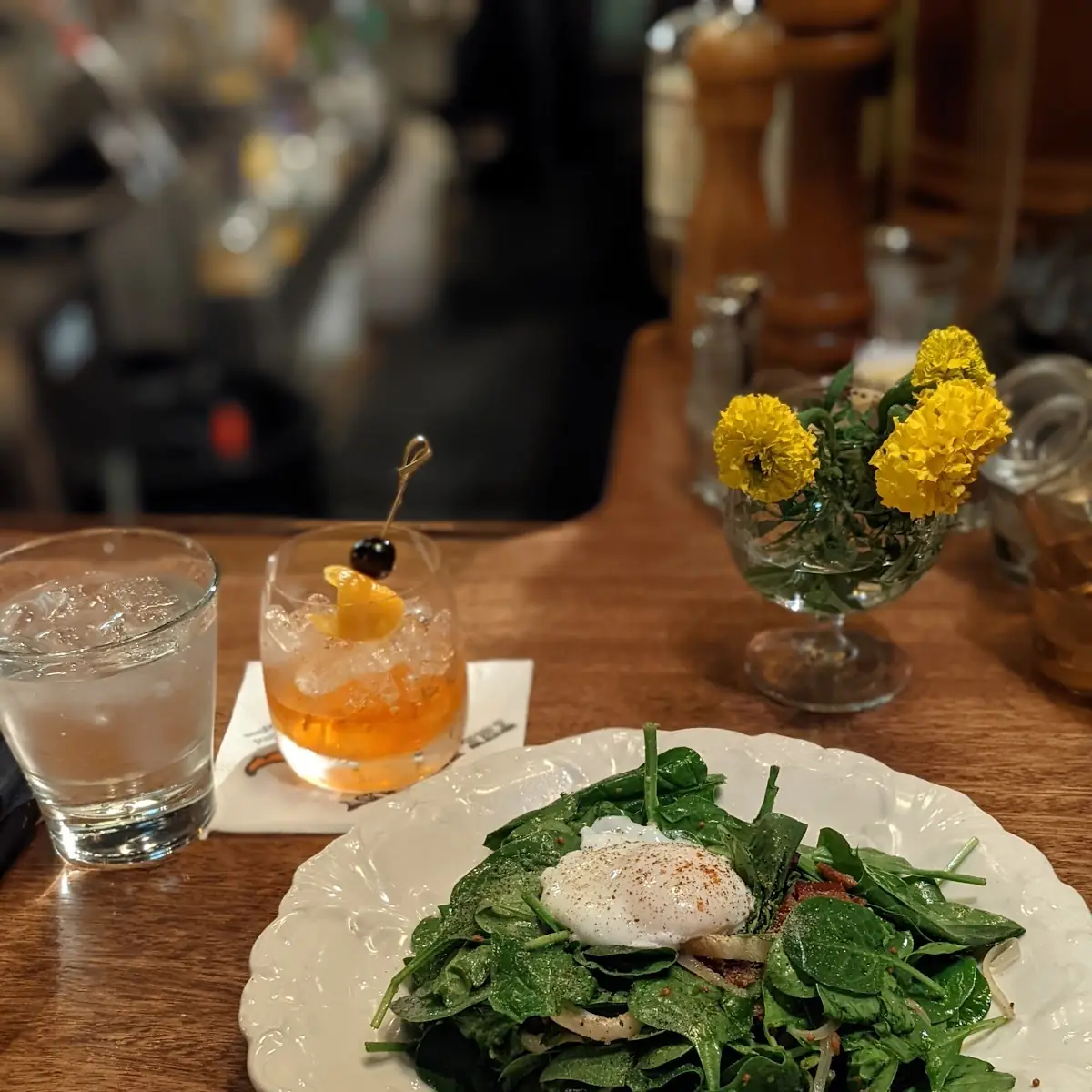 Warm Spinach Salad