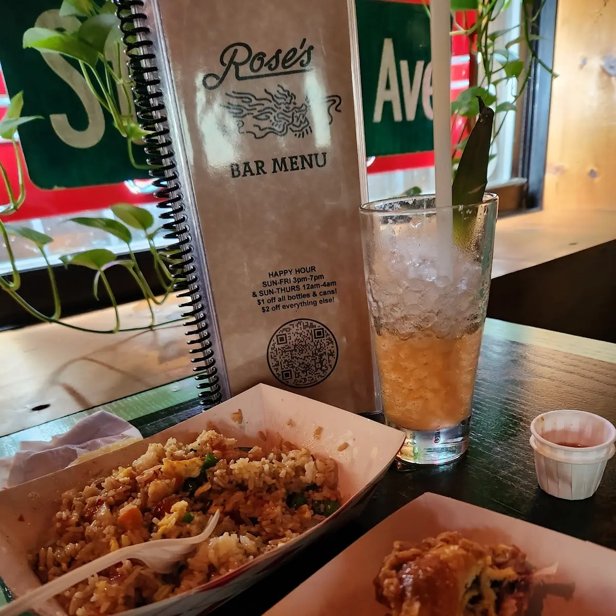 Shrimp Fried Rice and Fried Chicken Wings