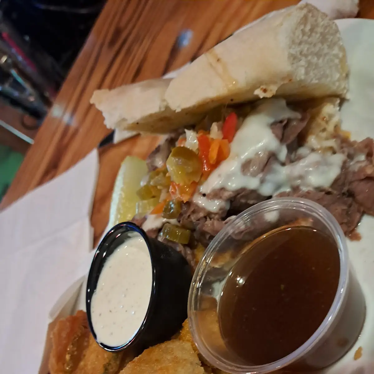 Philly Cheesesteak and Fried Pickles