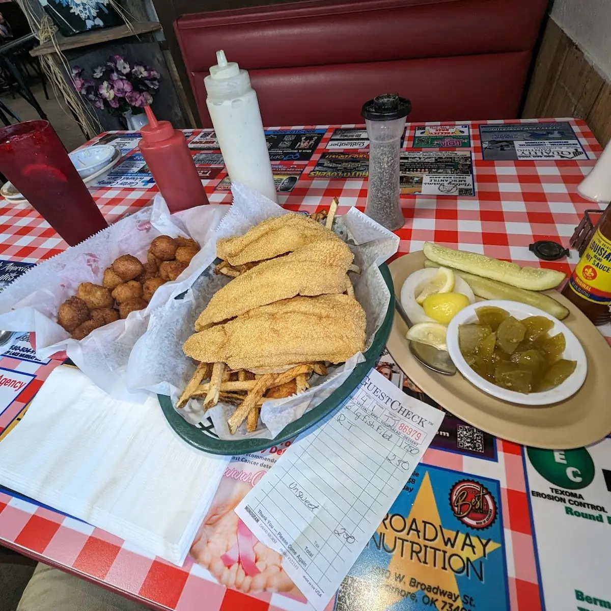 Three-Piece Catfish Filet Meal