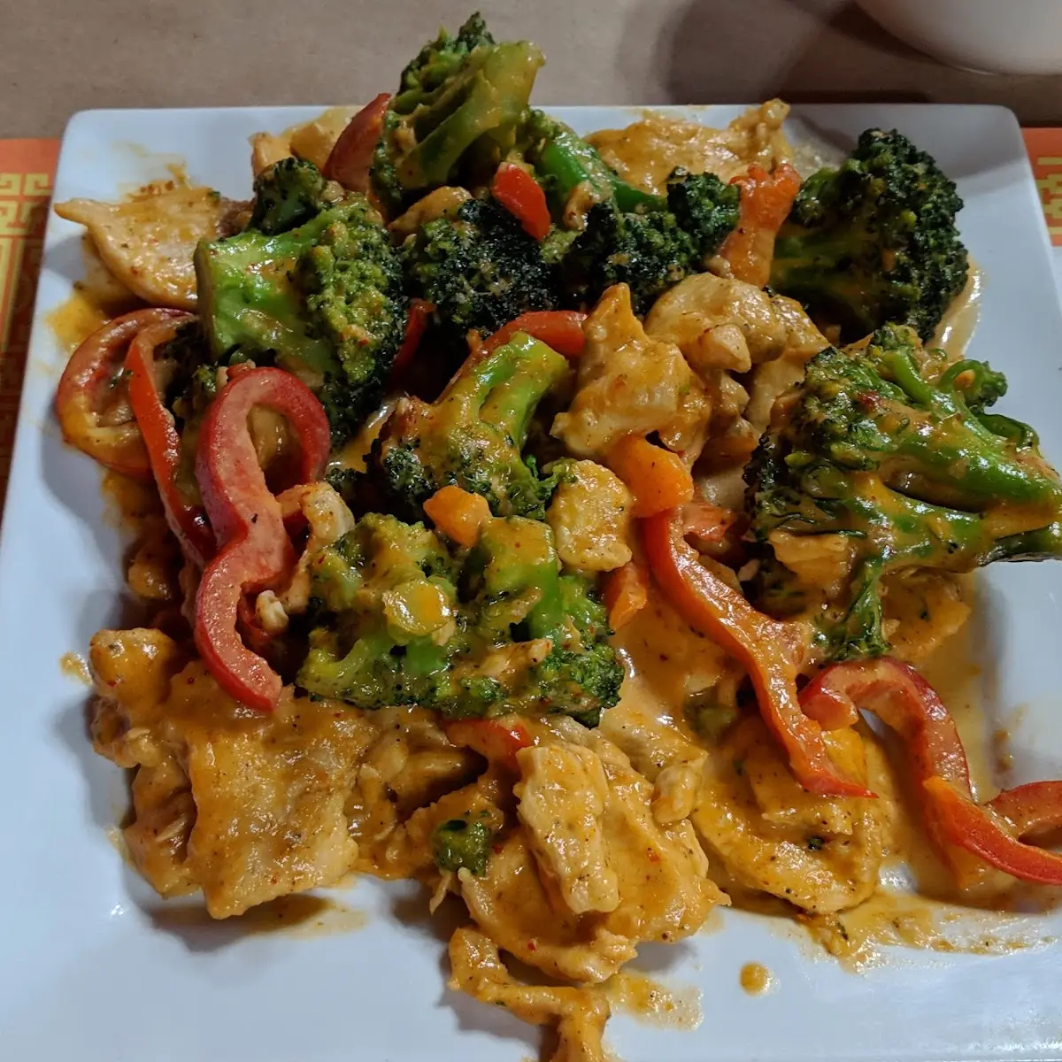 Spicy Thai Chicken in Peanut Sauce