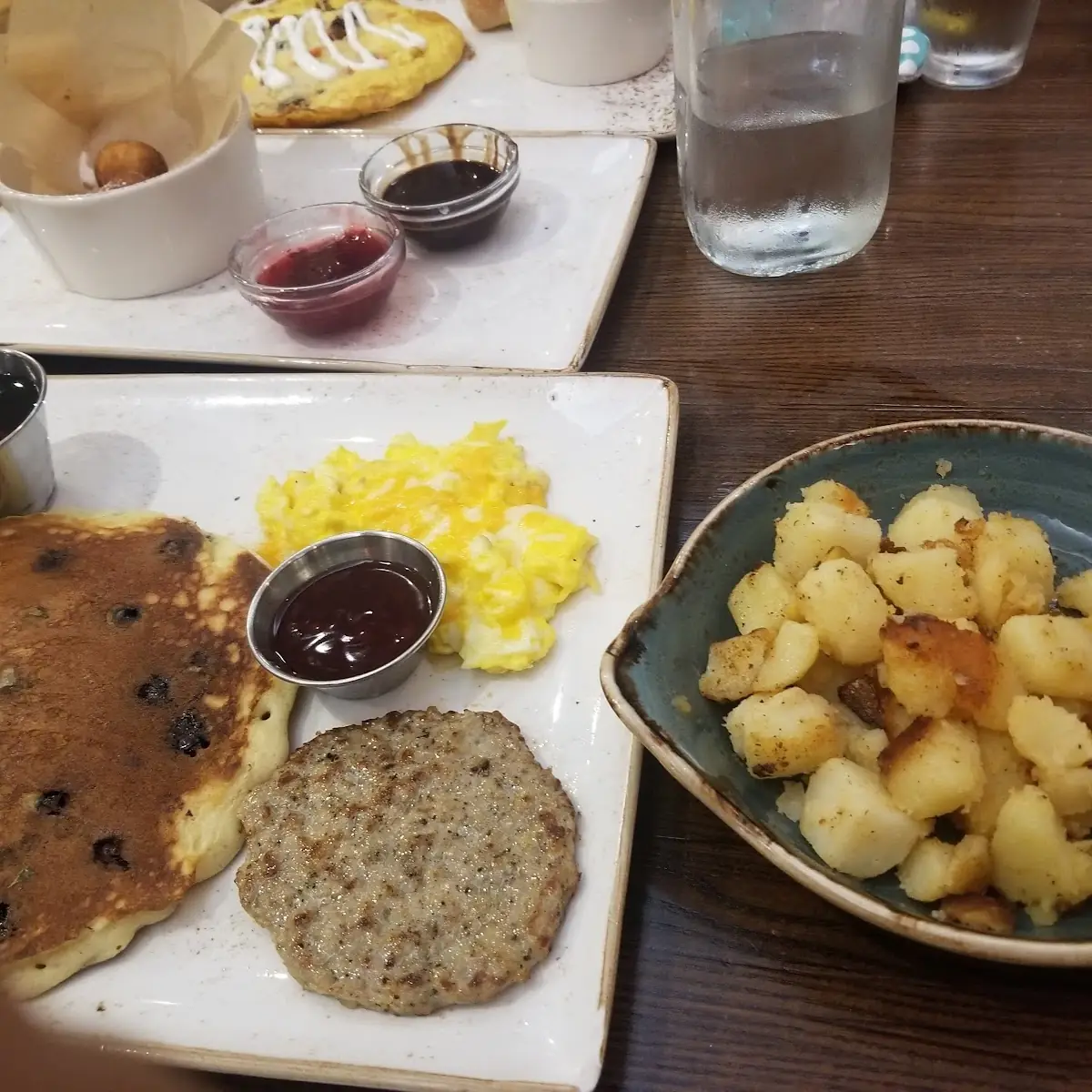 Finnamon Chip Pancake Breakfast
