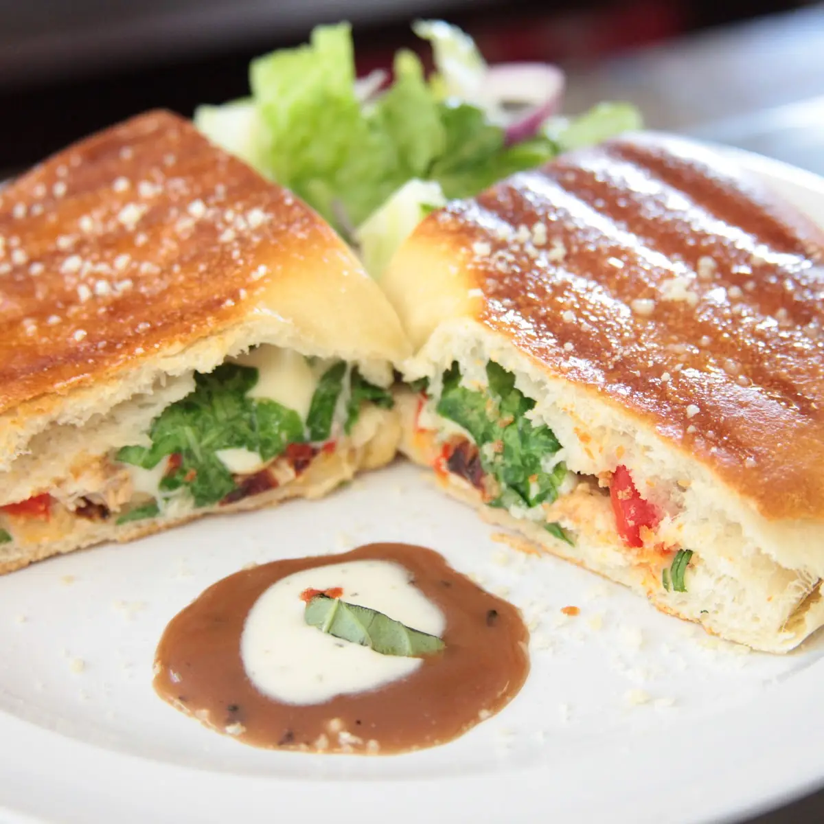 Grilled Chicken Pesto Panini
