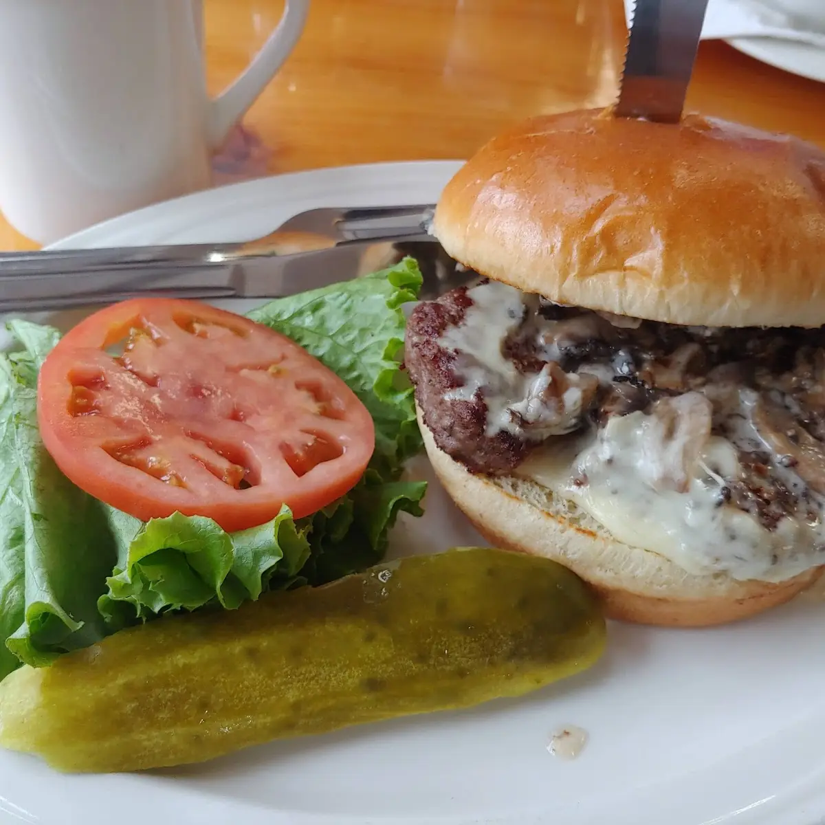 Mushroom Swiss Burger