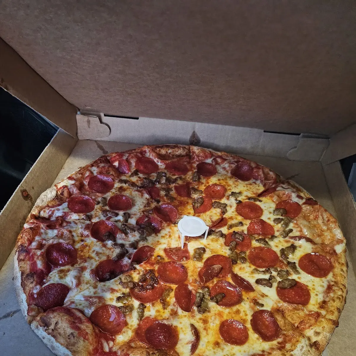 18 Pepperoni and Sausage Pizza