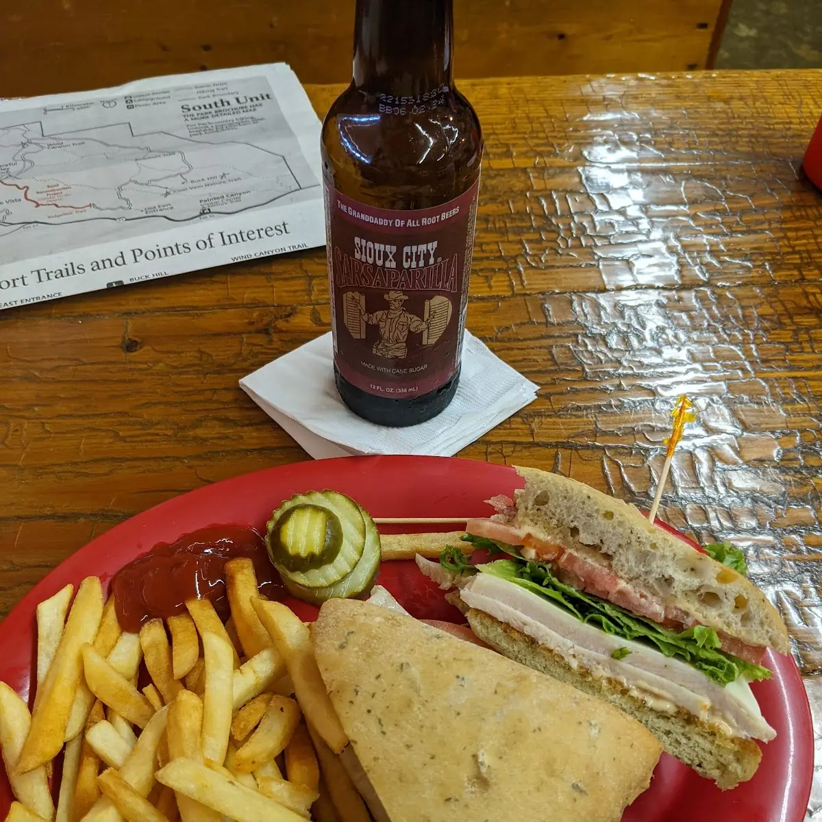 Turkey Sandwich with Fries
