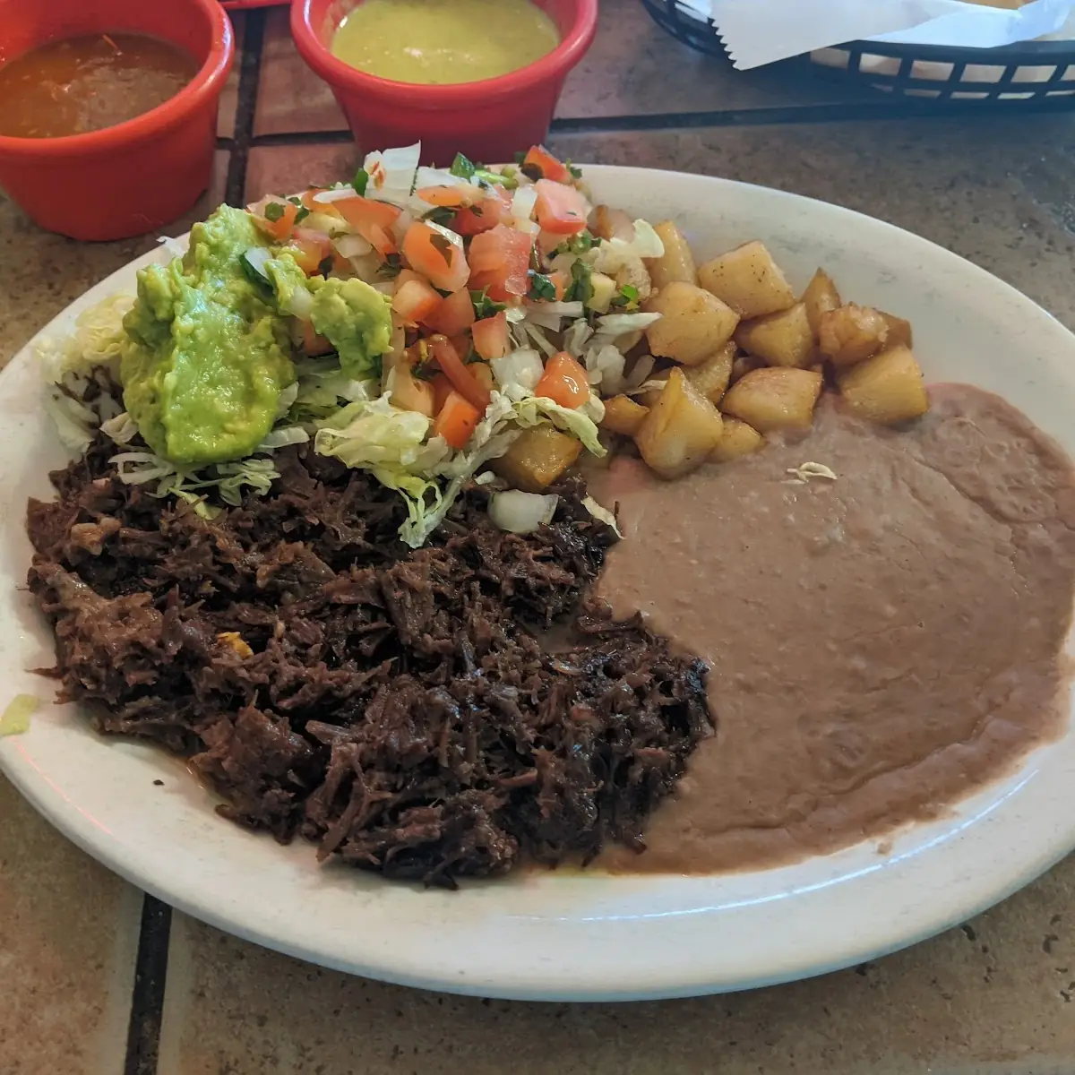 Barbacoa Breakfast Plate