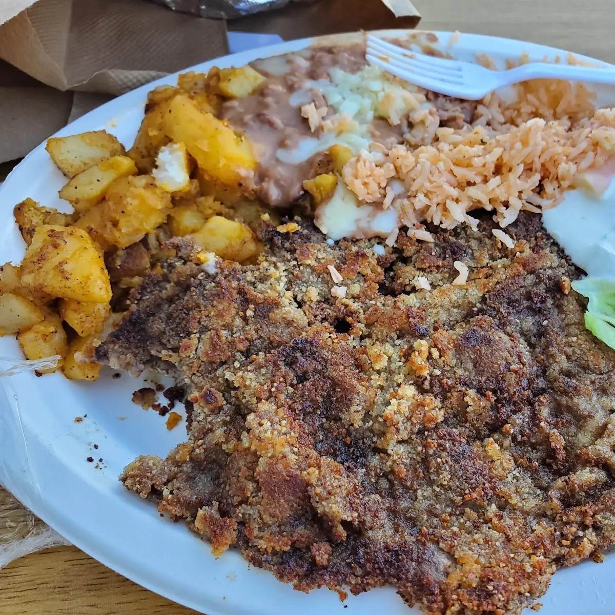Pork Chops Rice Beans