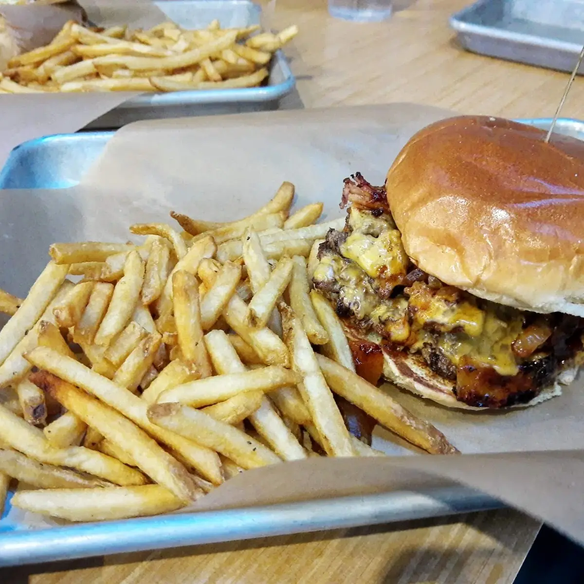 Cheese Curd Bacon Burger
