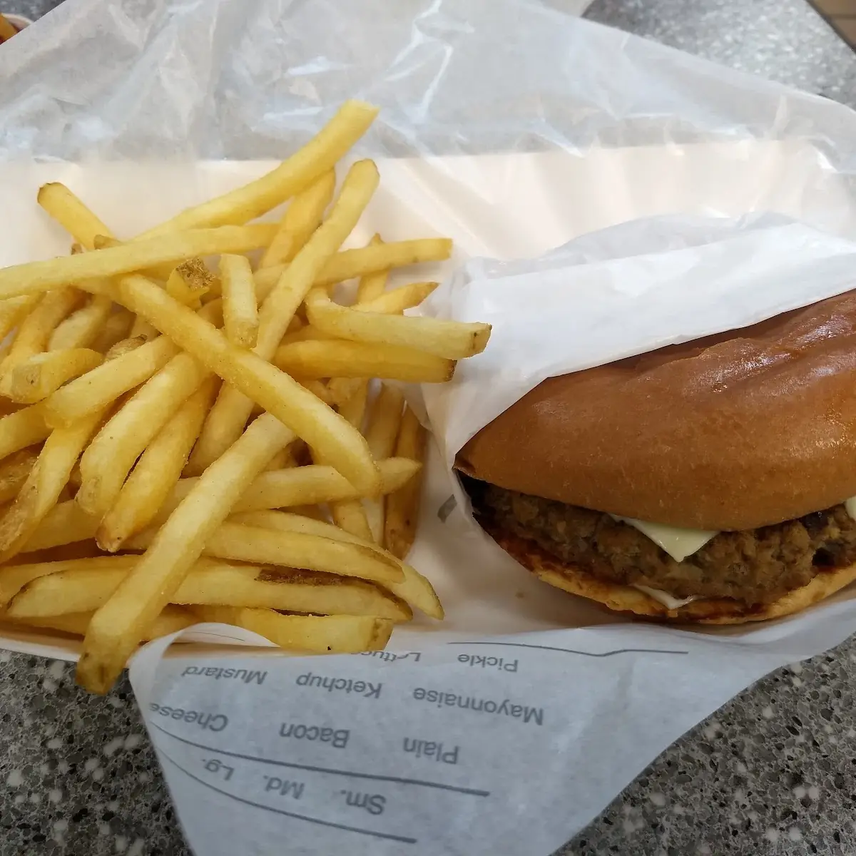 Mushroom & Swiss Mushroom Burger
