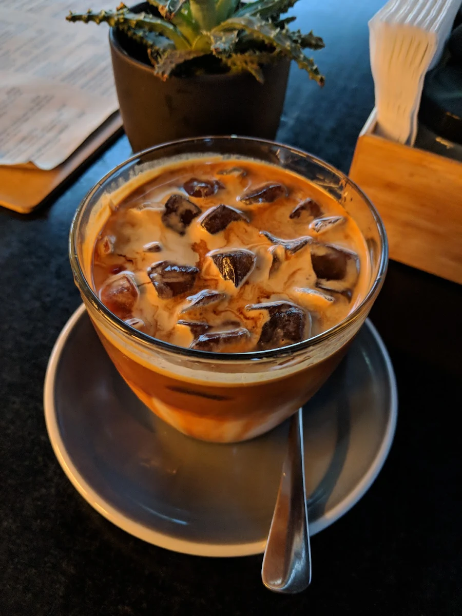Iced Long Black, Birdwood Cafe