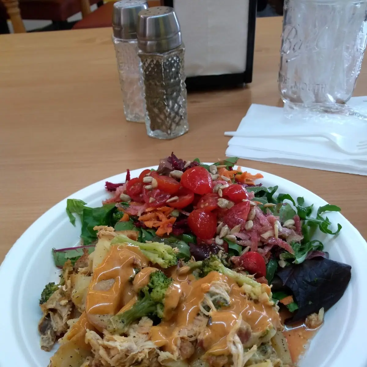 Buffalo Chicken Fries and Salad