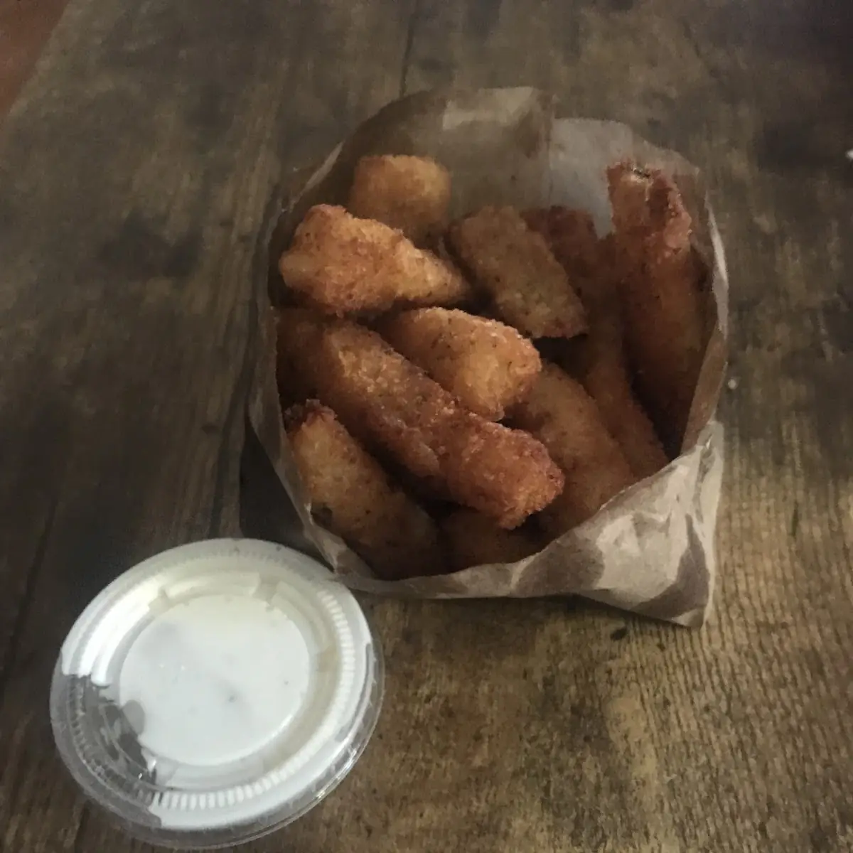 Zucchini Fries with Ranch Dressing