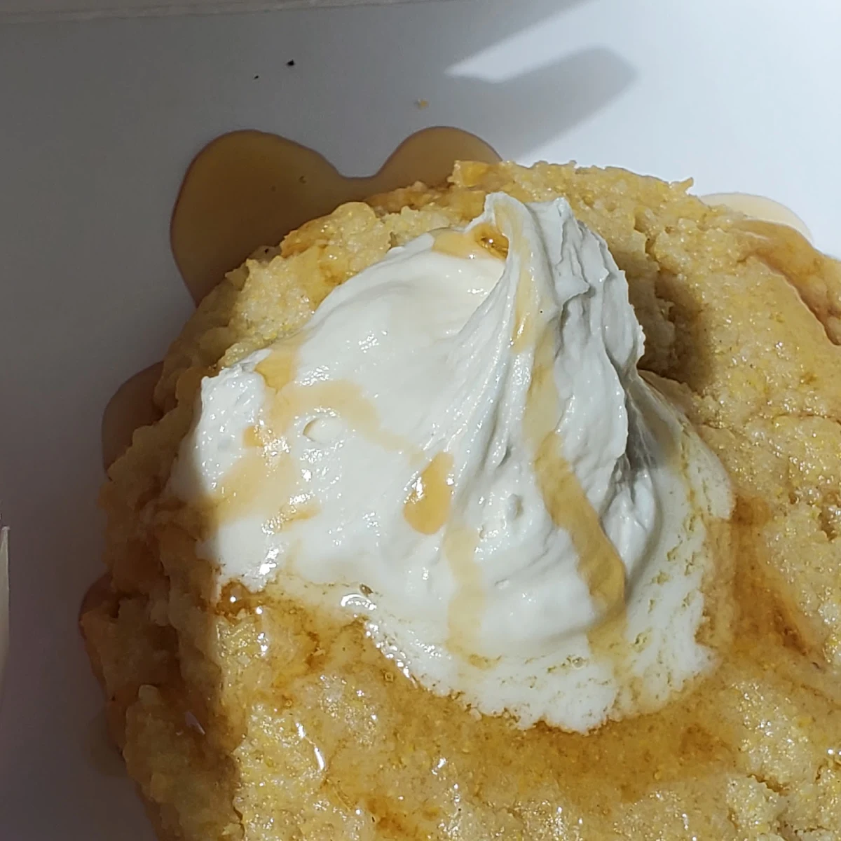 Cornbread w Honey & Honey Whipped Frosting