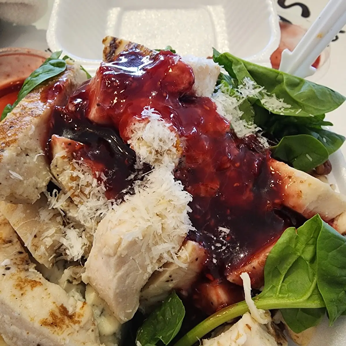 Spinach Salad with Chicken