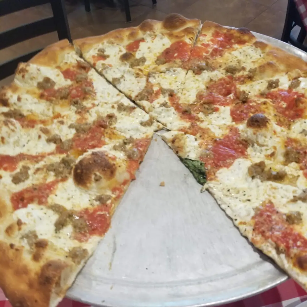 Sausage and Cheese Pizza