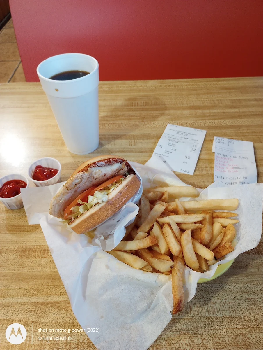 Spicy Chicken Combo Sandwich