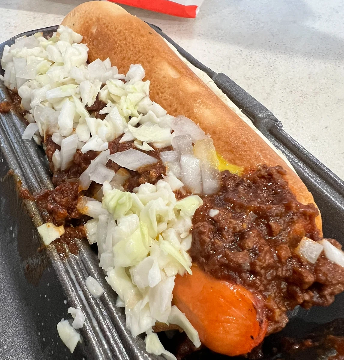 Cook Out Style Hot Dog