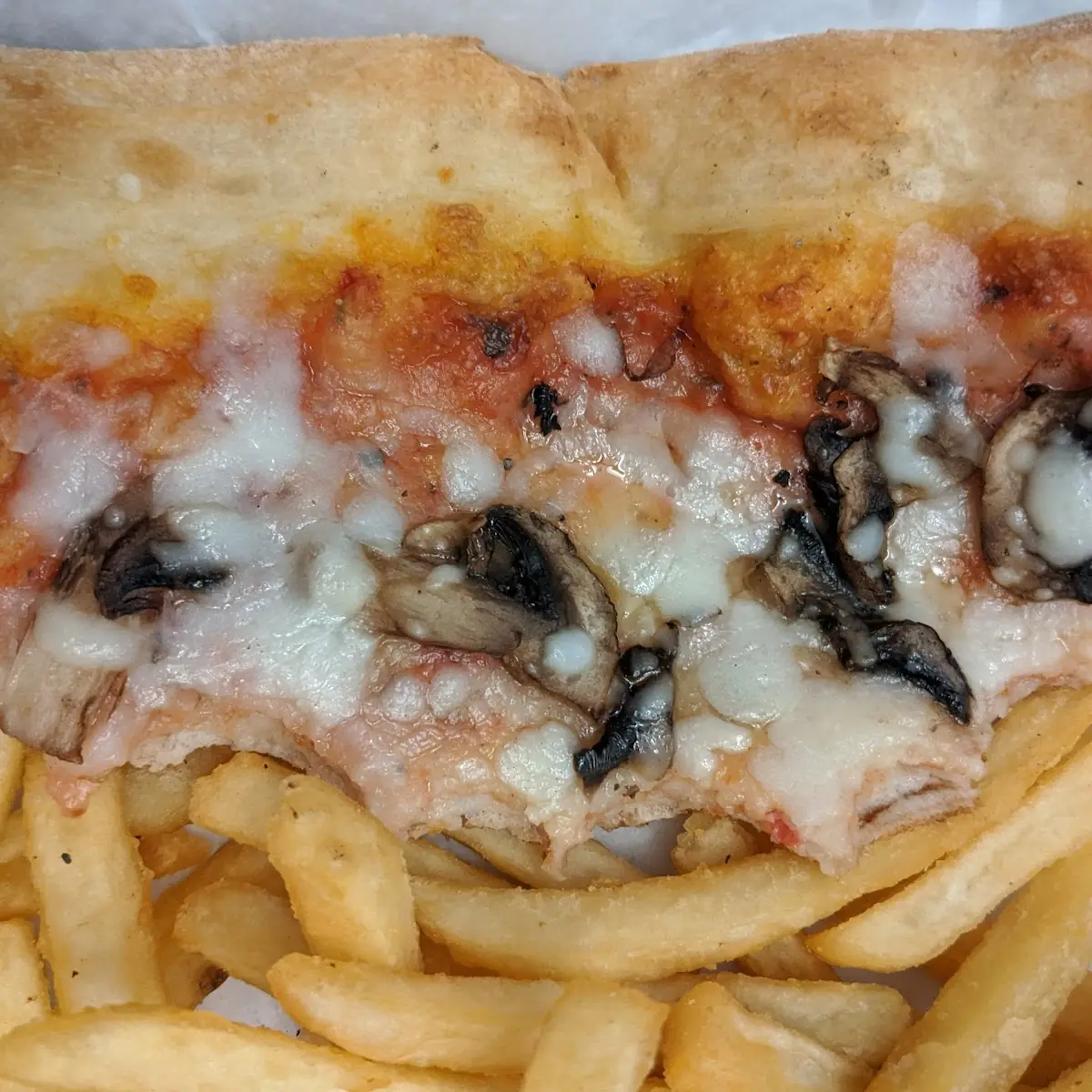 Mushroom Pizza Slice