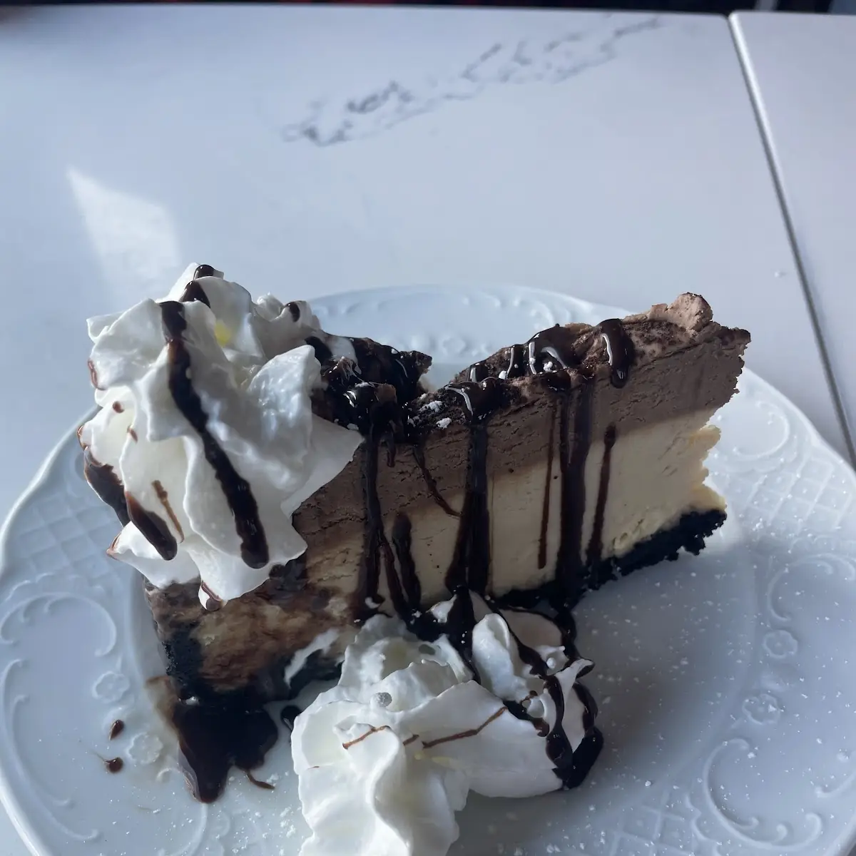 Cheesecake with Chocolate Mousse