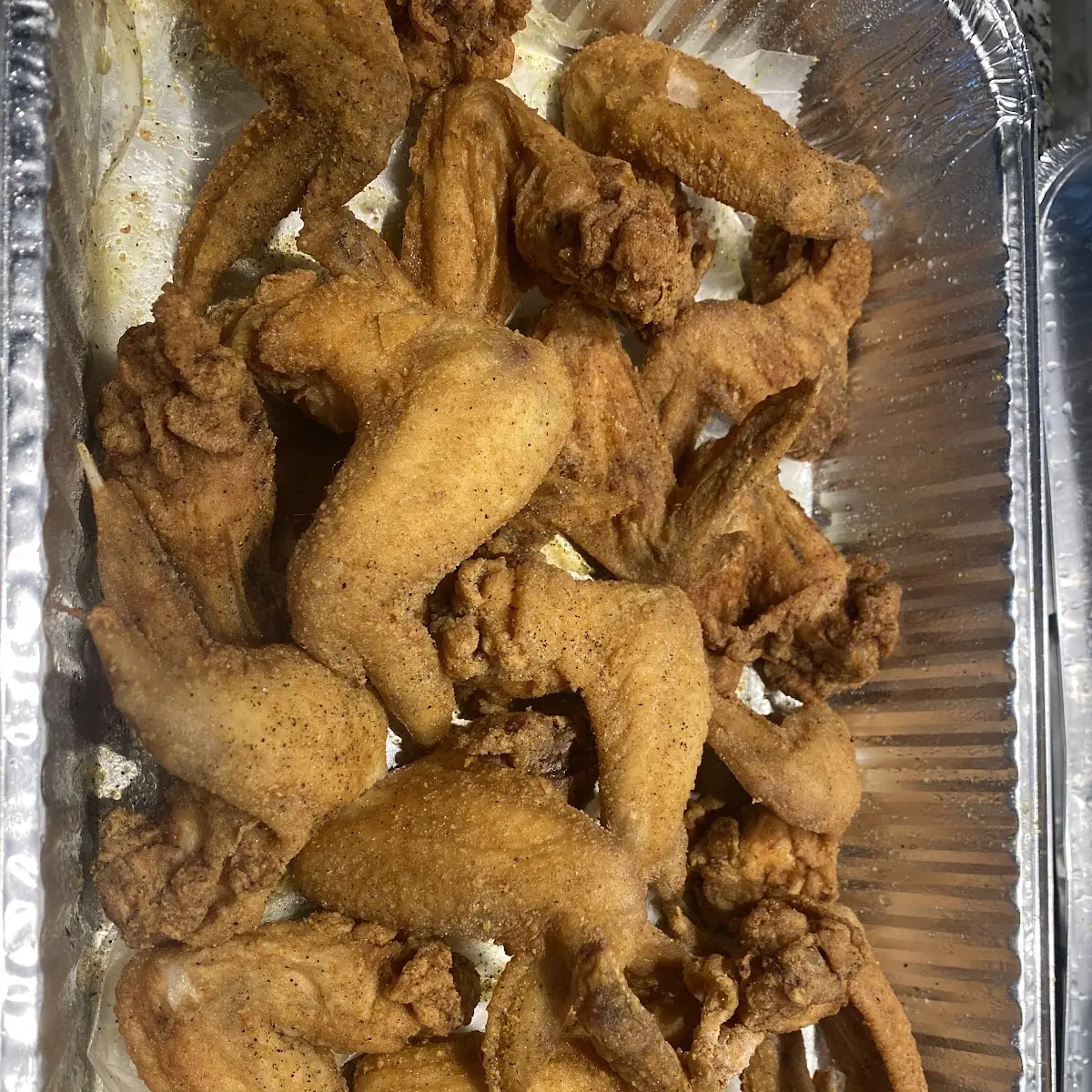 Fried wings no side