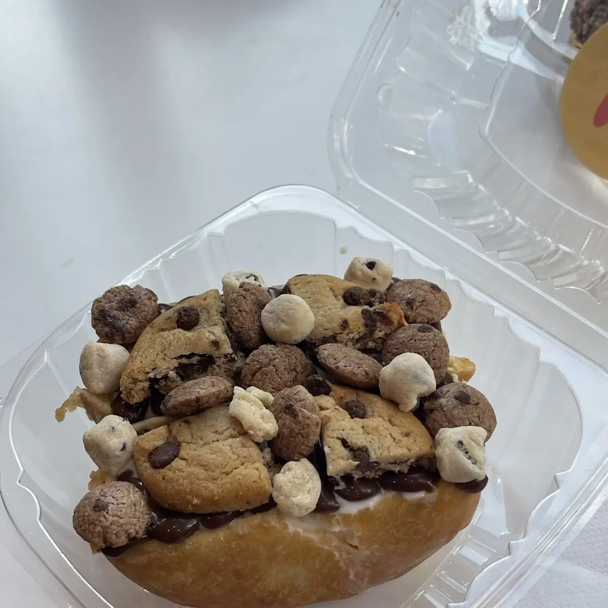 Cookie Dough Smashed Donut