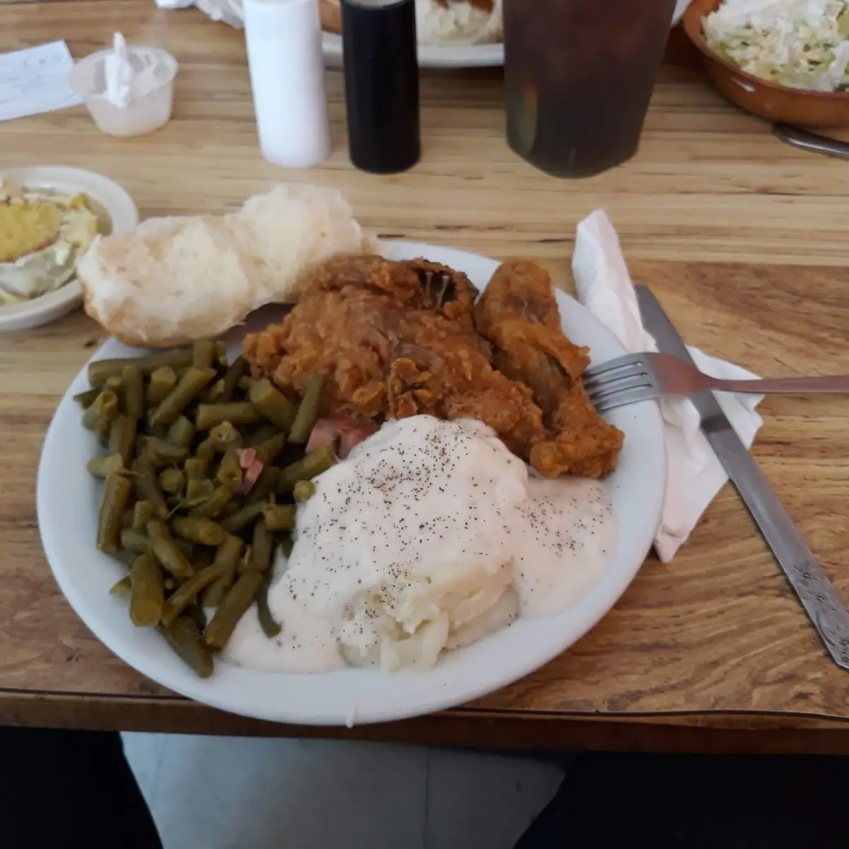 Fried Chicken Special with Lemon Cake
