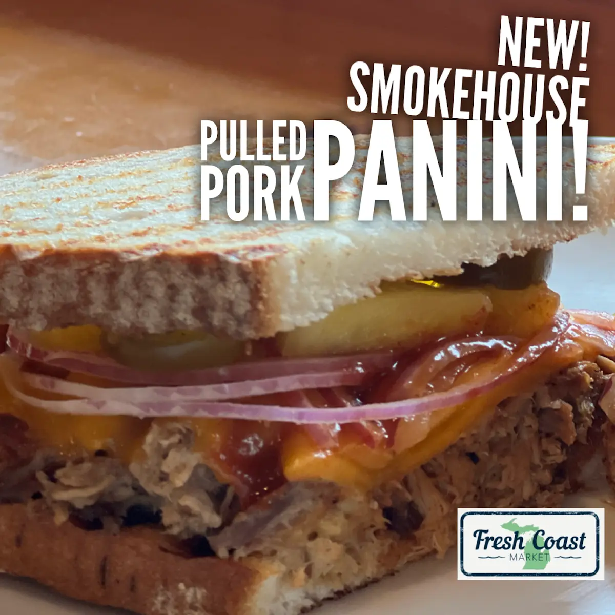 Smokehouse Pulled Pork Panini