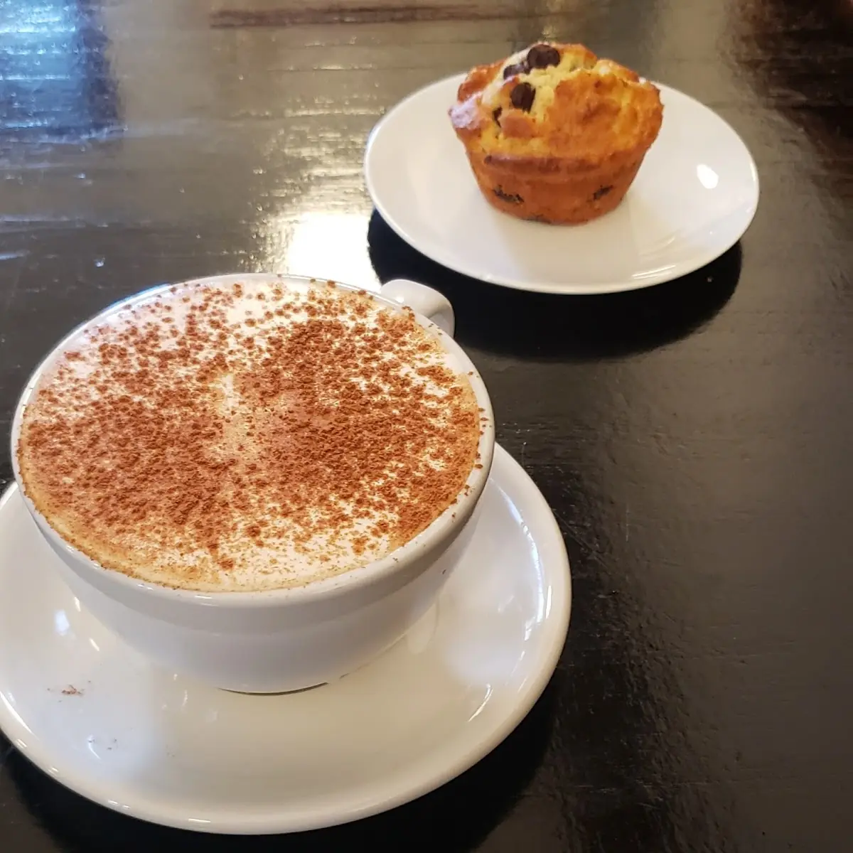 Masada Chai and Chocolate Chip Muffin
