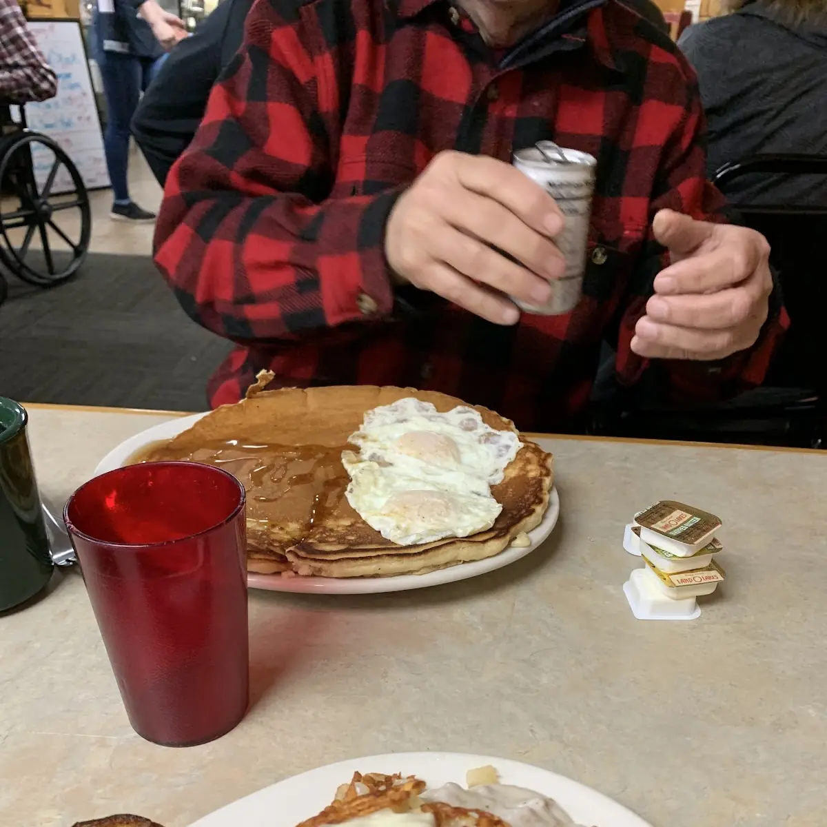 One Pancake Plate Size