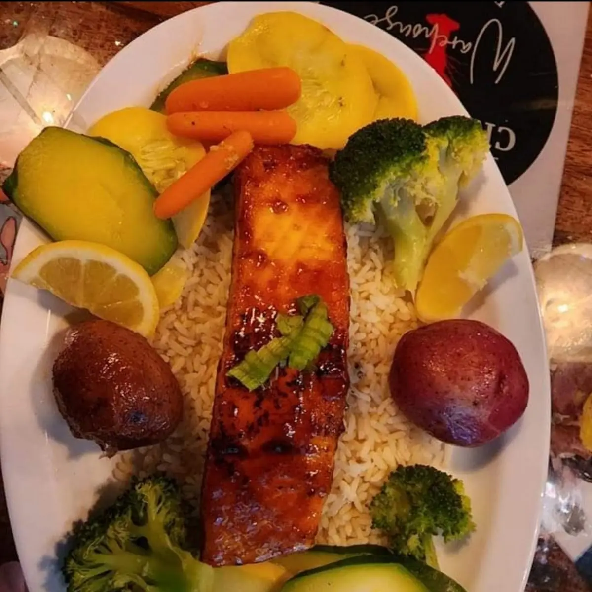 Bourbon Glazed Salmon